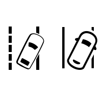 Opozorilne lučke sistema za menjavo voznega pasu (odvisno od vozila)