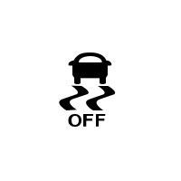 Opozorilna lučka, ki opozarja na nedelovanje elektronskega sistema za nadzor stabilnosti vozila (ESC) in sistema proti spodrsavanju